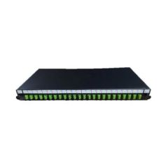 1U-19'' FO Tray with 24 SC/APC ports (Adapter + Caset)