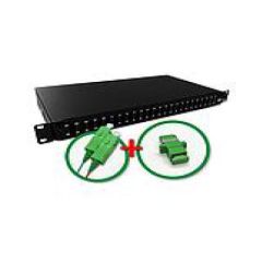 1U-19'' FO Tray with 48 SC/APC ports (Adapter + Caset)