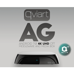 Qviart AG Black Android 7.0 4K IPTV Receiver