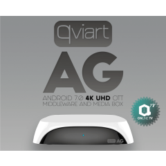 Receptor IPTV Qviart AG Blanco Android 7.0 4K