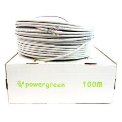 Bobina 100m Cable UTP Cat 6 Flexible CAB-06100-BFL de Powergreen