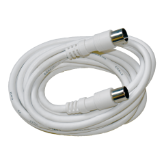 TV Antenna Cable 2.5m RG59 IEC Male/Female White Televes