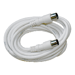 TV Antenna Cable 1.5m RG59 IEC Male/Female White Televes