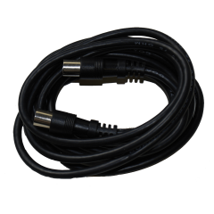 TV Antenna Cable 2.5m RG59 IEC Male/Female Black Televes