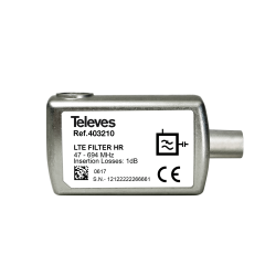 Indoor 5G LTE filter with CEI connector Televes 403210