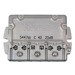 Derivador 4 Salidas Conector Brida 25 dB Televes