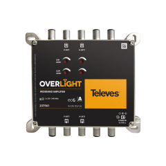 Overlight WideBand Optical Amplifier 2 Outputs 13dB Televes