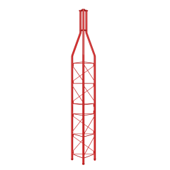 Upper Red Section Tower 450 Televes 3133