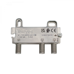 Internal splitter with connector F 2 outputs Televes 5150