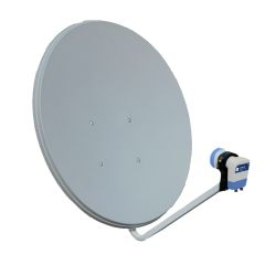 Satellite Dish 82cm Offset Type 38.52dB ODS 82-1 Individual Packaging by EK