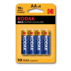 Pilas alcalinas AA, pack 4 pilas Kodak