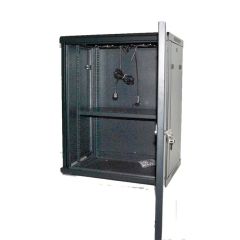 Disassembled Rack Cabinet 12U 60x45 with Thermostat 2 Vent/1 Band photo 1