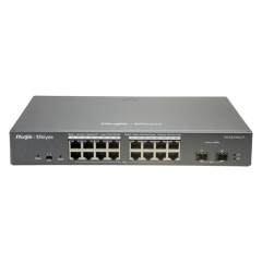 Manageable Switch 16 Ports 1GB POE+ and 2 SPF Uplink 240W Rackable by Reyee