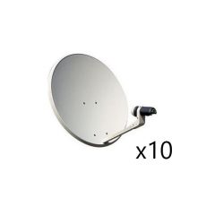 Tecatel satellite dish kit with LNB (x10)
