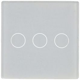 Simple Switch Panel with 3 White Buttons A-SMARTHOME