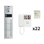 Kit Duox Connect 22 Viviendas con Monitor (2 hilos) de Fermax