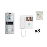 Kit DUOX 8 Viviendas con Monitor (2 hilos) de Fermax