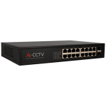 Switch 16 Puertos 1Gb POE y 2 Uplink 1 Gb Enracable de A-CCTV