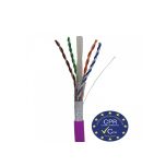 Cable de Datos UTP CAT6A Interior Violeta CU LSFH CPR CCA Bobina 500m de Televes 