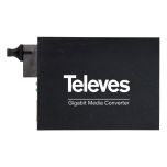 Conversor de Medios RJ45 -FO Monomodo SC/UPC TX 1310nm RX 1550nm de Televes
