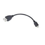 Lanberg USB Micro Male to USB-A Female 2.0 OGT 15cm cable