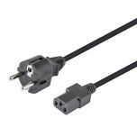 Cable de Alimentación Schuko Recto CEE 7/7 a Hembra IEC C13 de Nimo