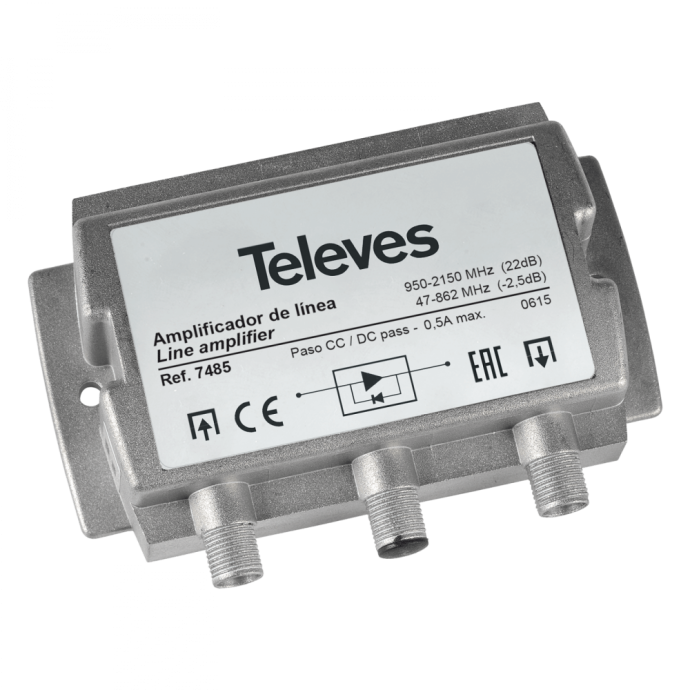 Televes amplifier with terrestrial and satellite input