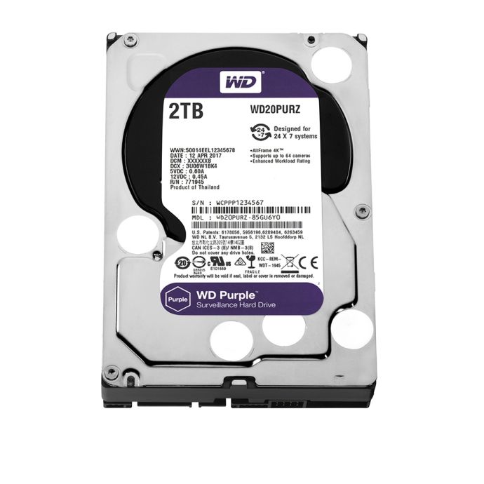 外付けハードディスク・ドライブ Western Digital WD Purple 2TB HDD x2 61G-wxvaJ-L._AC_UL210_SR210,