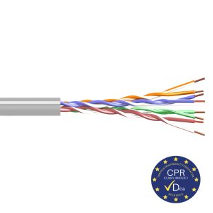 Cable UTP Cat6 Euroclass Dca LSZH Gray Tecatel CAB-UTP6LCUG