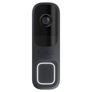 Ajax Video Doorbell with PIR and Integrated AI Black