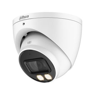 Cámara Turret Híbrida 2MPx Fija 2.8mm LED 40m Micrófono Full Color 