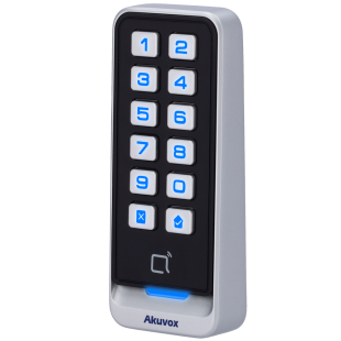 Akuvox AK-ACR-CRM11 – Lector metálico con teclado y tarjeta EM/MF para control de acceso exterior IP65
