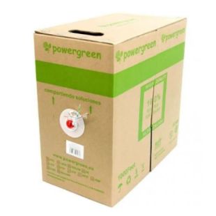 Powergreen CAT6 Outdoor Rigid UTP Cable, Black, 100m Reel