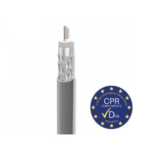Cu/Al coaxial cable with gray PVC sheath in 250m coil 212811 cable