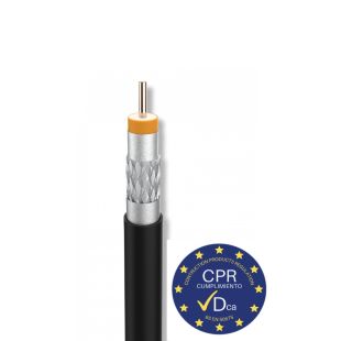 Coaxial Cable Cu/Cu Class A + Dca Exterior Televes 414002