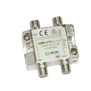 Derivador 2 Salidas Conector F 15dB de Ikusi