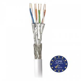 Data coil STP CAT7 Cca Cu LSFH White (500 meter coils) Televes 219102a