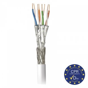 Cable de datos STP CAT7 Dca Cu LSFH Blanco Bobina 500m de Televes