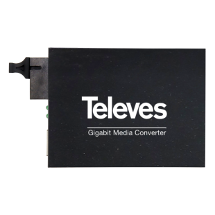 Conversor de Medios RJ45 -FO Monomodo SC/UPC TX:1550nm RX:1310nm de Televes