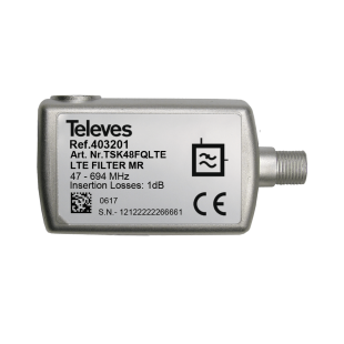 Indoor 5G filter with DC Televes 403201