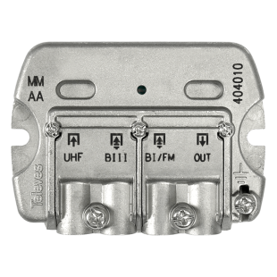 Mezclador terrestre BI/FM BIII UHF Televes 404010