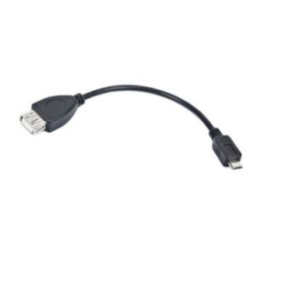Lanberg USB Micro Male to USB-A Female 2.0 OGT 15cm cable