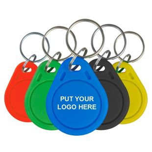 RFID/MF 13.56MHz Blue Personalized RFID/MF 13.56MHz Proximity Key Ring 100 Units