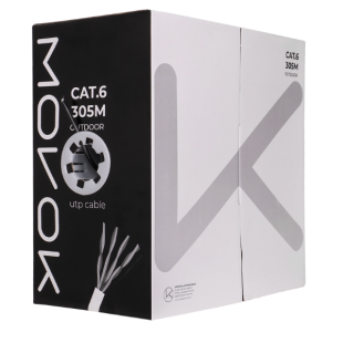 Movok UTP CAT6 Outdoor White CCA LSHZ Cable in 305m Reel