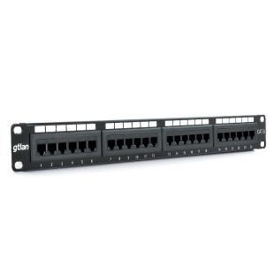Panel RJ-45 DE 19 CAT-6 1U with 24 Ports GTLAN
