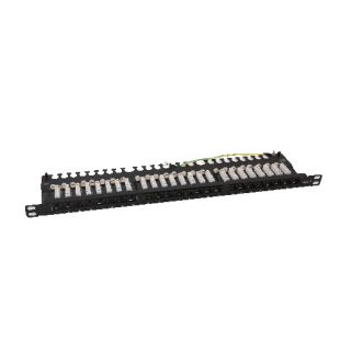 Panel Frontal 19” de 24 puertos RJ45 CAT6A Tecatel ICT-PANELC6A