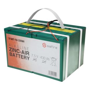 Batería 7.5V 3200Wh Triple Conector y 2m Zinc-aire de Safire