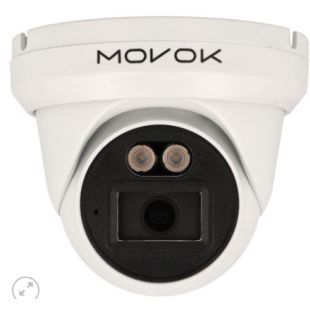 Cámara IP Turret 8Mpx Fija 2.8mm Dual Light 40m MicroSD Serie 1 de Movok