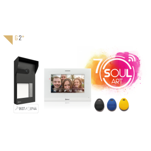Soul Vandal-Proof 2-Wire Access Control Video Intercom with 7'' WiFi 1L Monitor Kit by Golmar