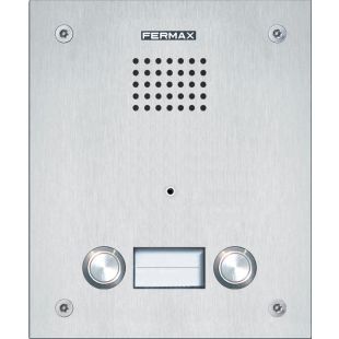 Placa Marine SIP Fermax 1681 2 pulsadores antivandálica IP65 IK09 acero